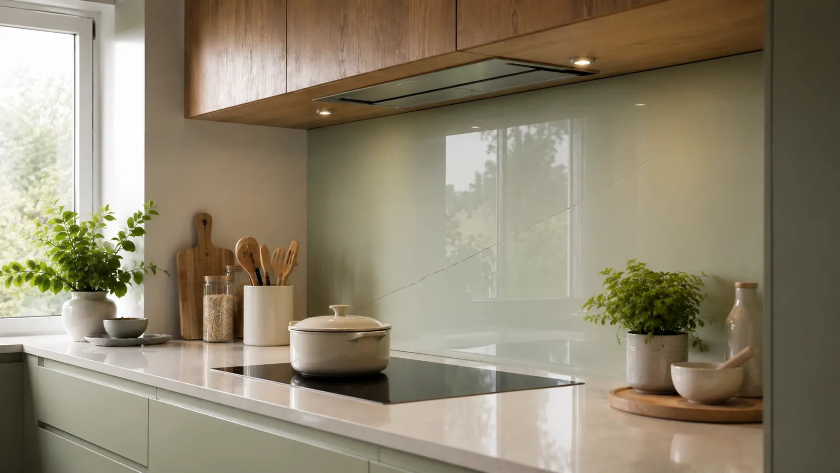 Cracked kitchen splashback repair